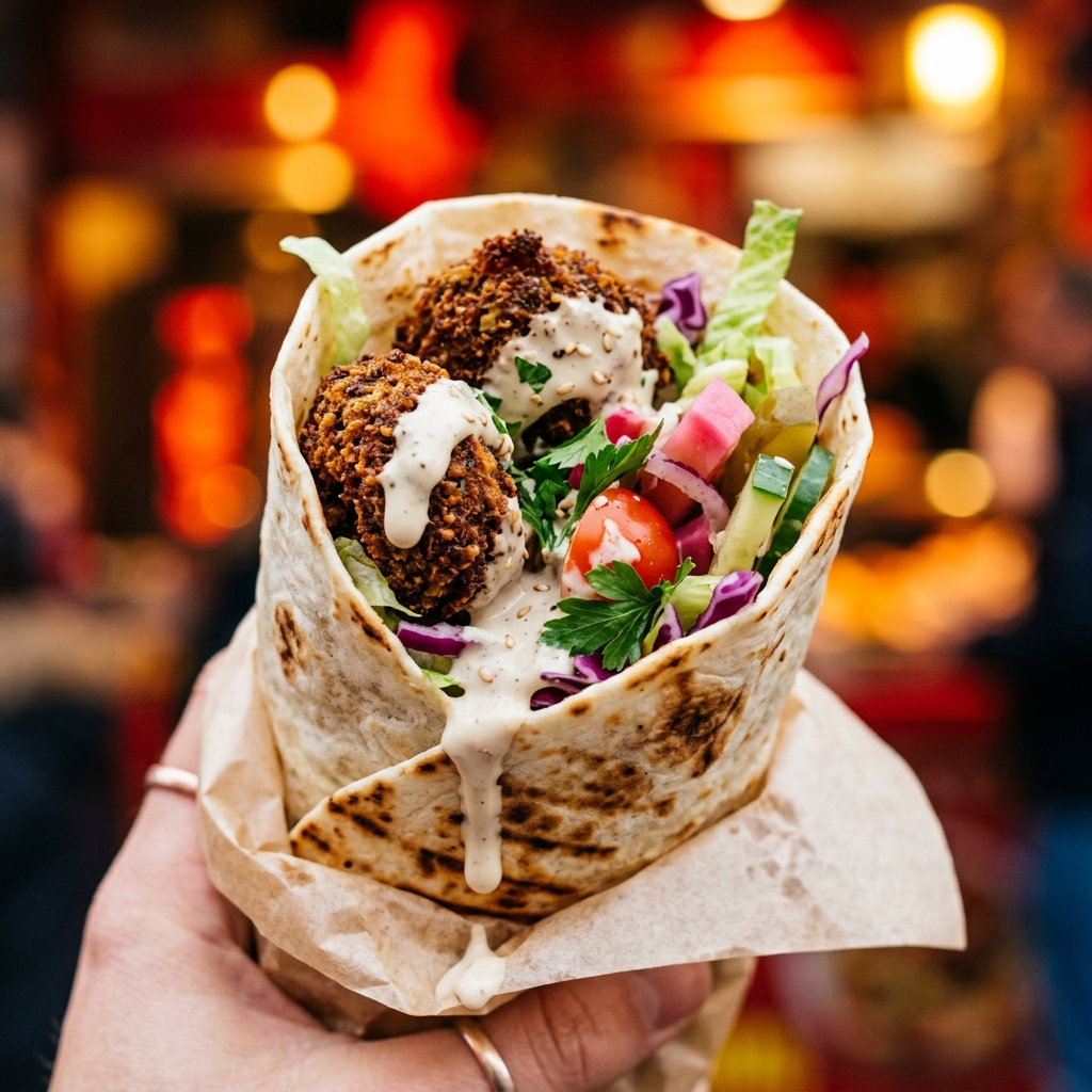 Delicious Falafel Wrap
